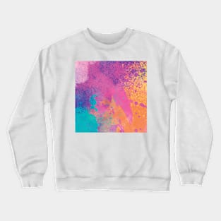 Abstract Watercolor Splatter Crewneck Sweatshirt